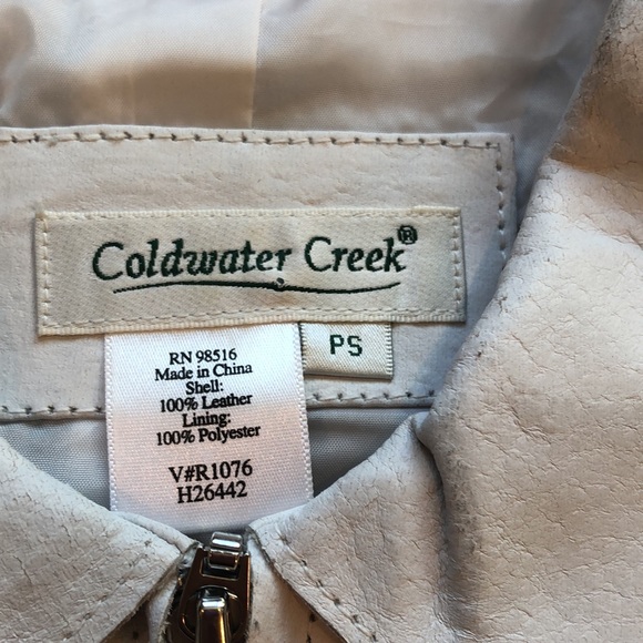 Coldwater Creek cream leather jacket - Host pickπποΈππ - Picture 2 of 8
